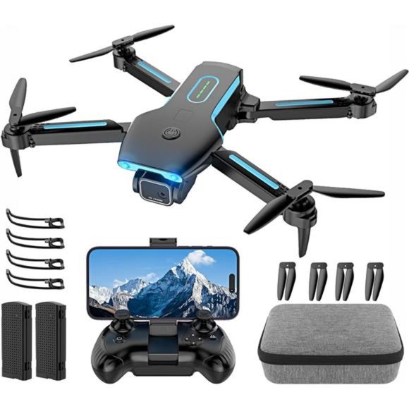 Drone w/ 1080P HD FPV Camera RC Aircraft Quadcopter w/ Headless for Kids Adult